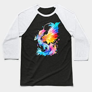 Sea Ddragon In Watercolor Style Baseball T-Shirt